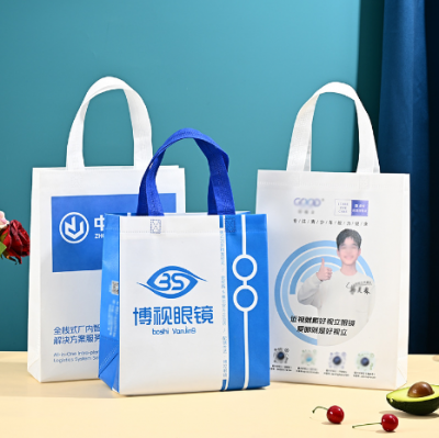 培訓(xùn)班學(xué)生無(wú)紡布手提袋購(gòu)物袋定制 房產(chǎn)無(wú)紡布袋定做logo